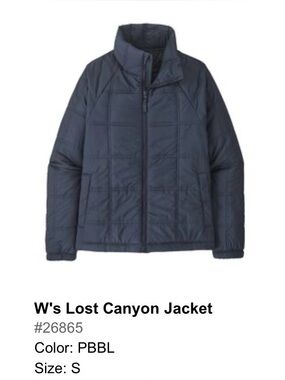 Patagonia Lost Canyon Jacket, Navy, Size Small